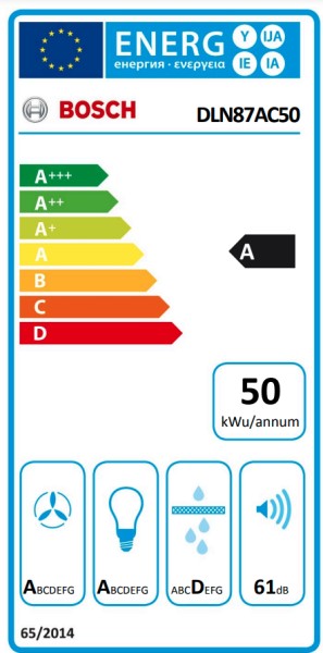 Hotte groupe aspirant Bosch DLN87AC50 detail 6