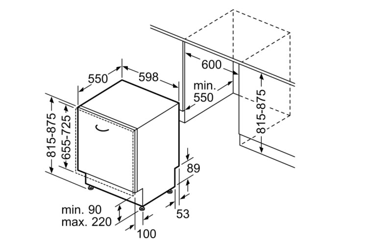 Lave-vaisselle full-intégré 60cm Bosch SMD6ECX12E detail 5