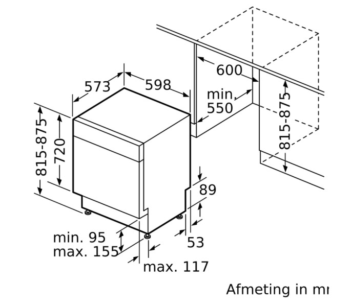 Lave-vaisselles sous-encastrables Siemens SN43ES02CS detail 5