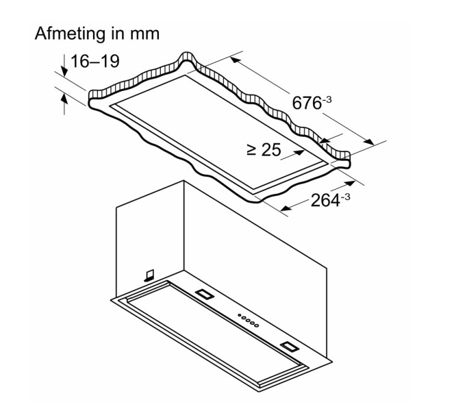 Hotte groupe aspirant Siemens LB77NAC50 detail 5