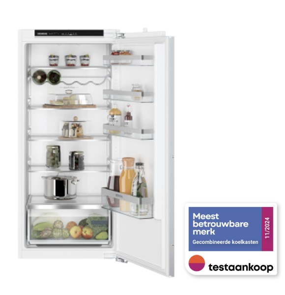 Frigo intégrable hauteur 122cm Siemens KI41RVFE0 vooraanzicht