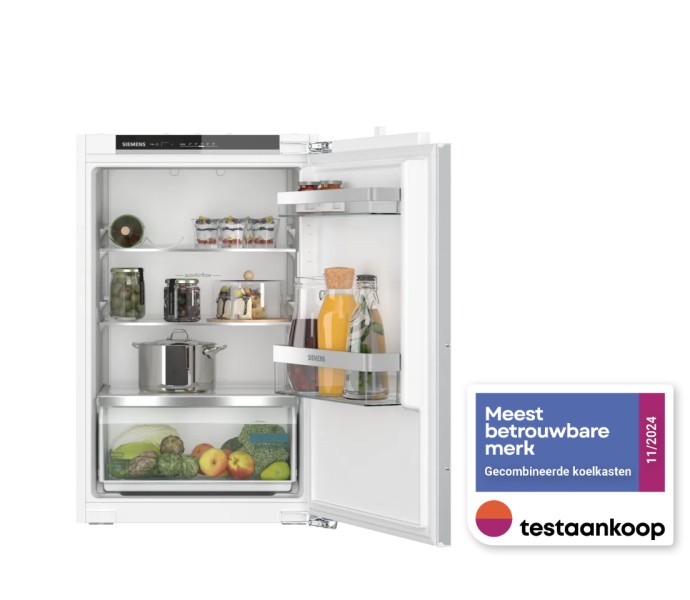 Frigo intégrable hauteur 88cm Siemens KI21RVFE0 vooraanzicht
