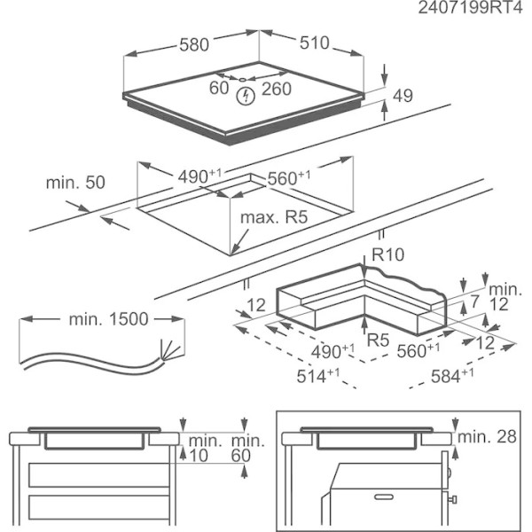 Taque de cuisson induction AEG TO64IA0FIB detail 4