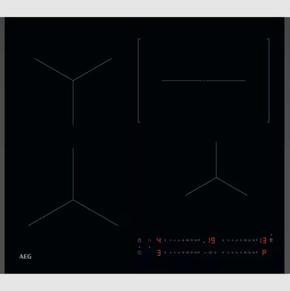 Taque de cuisson induction AEG TO64IC0FFB vooraanzicht
