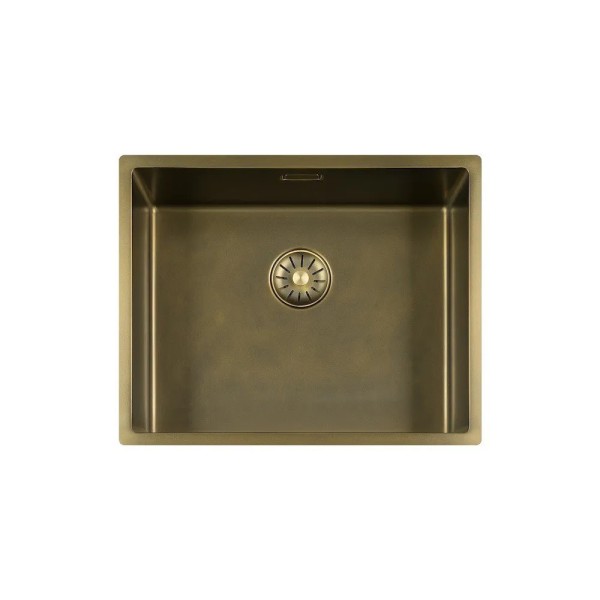 Enkele spoelbak Lorreine 50SP-PATINA-BG vooraanzicht