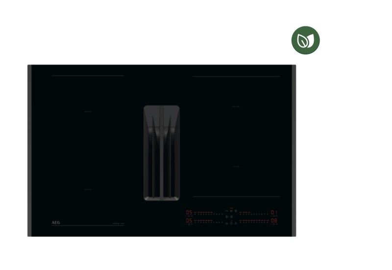 Taque de cuisson avec hotte intégrée AEG NCH84C23FB vooraanzicht