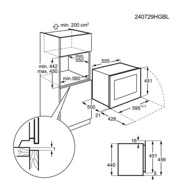 Wijnkast inbouw AEG CW6000T detail 5