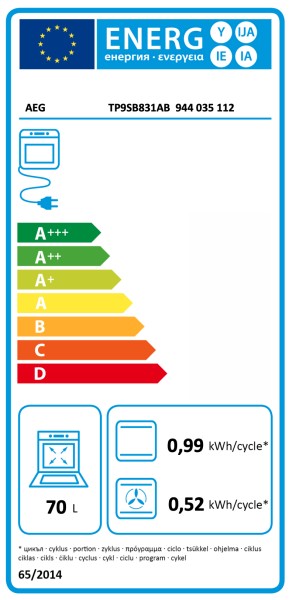 Combi : four + vapeur AEG TP9SB831AB/ZWART detail 4