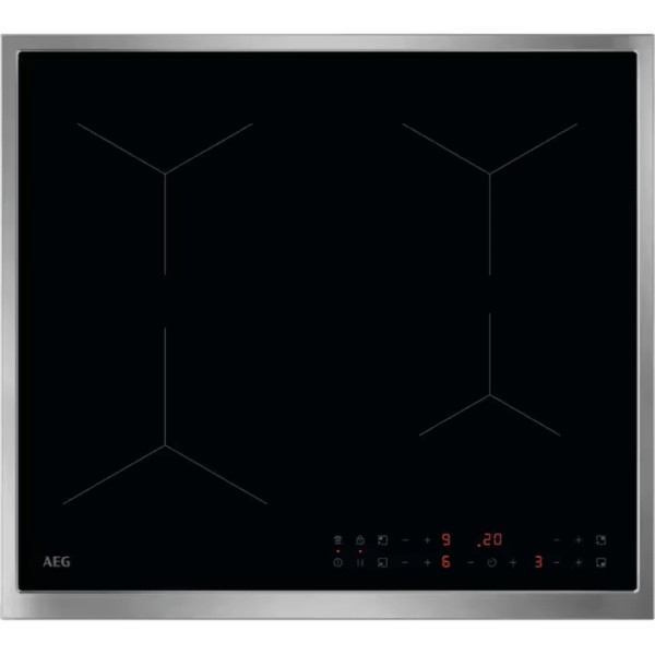 Taque de cuisson induction AEG TN64IA0FXB vooraanzicht