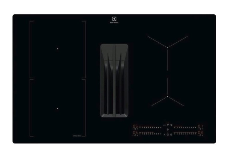 Taque de cuisson avec hotte intégrée AEG KCC83480I vooraanzicht