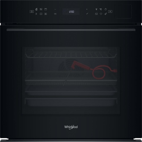 Multifunctie oven Whirlpool WOI7A8FPT1SBA/zwart vooraanzicht