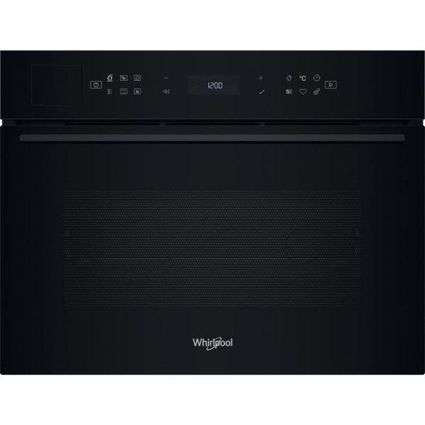 Combi : oven + stoom Whirlpool WCS7A9PHTSBA/zwart vooraanzicht