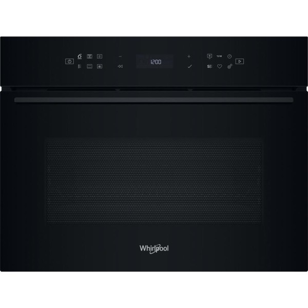 Combi : oven + microgolf Whirlpool WCW7O7HTSB/zwart vooraanzicht