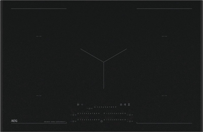 Taque de cuisson induction AEG NIK85M00AZ/saphirmatt zwart vooraanzicht