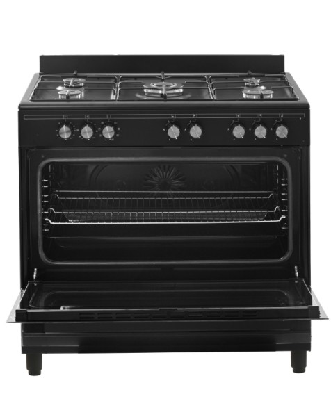 Cuisinière avec taque de cuisson au gaz Everglades EVCK9010/zwart detail 1