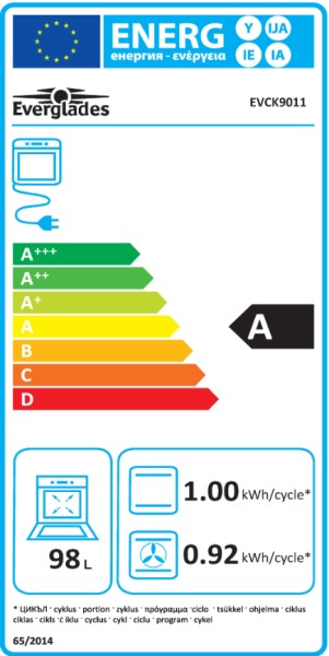 Cuisinière avec taque de cuisson au gaz Everglades EVCK9011 detail 3