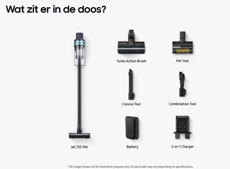 Steelstofzuiger Samsung VS20B75AGR5 detail 2