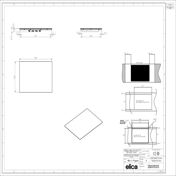 Taque de cuisson induction Elica PRF0199855 detail 3