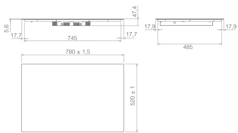 Kookplaat inductie Elica PRF0199855 detail 2
