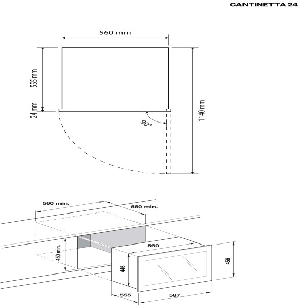 Cave à vin intégrable Elica PRF0191773 detail 3