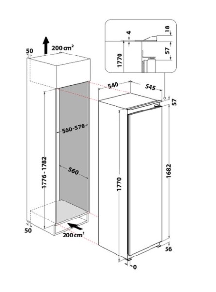 Congélateur intégrable > 122cm Whirlpool WHSD18F073C1 detail 5