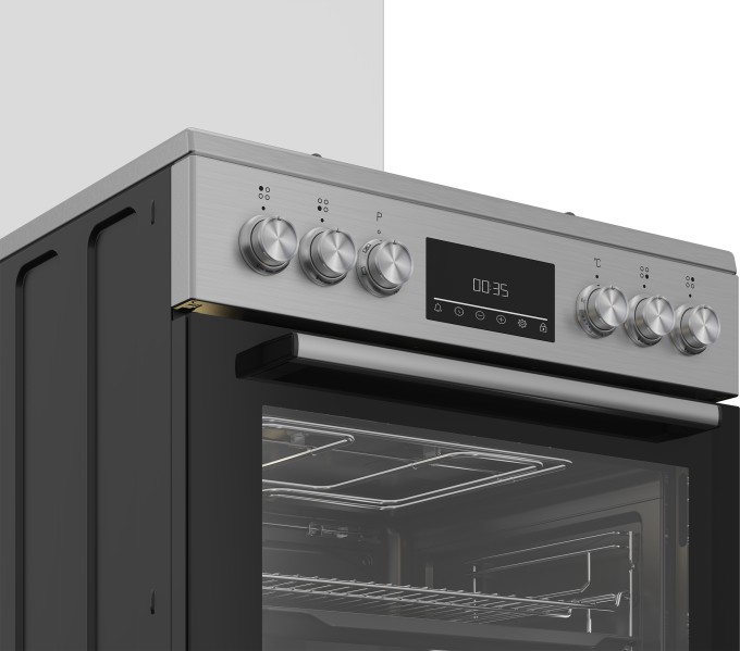 Cuisinière avec taque de cuisson au gaz Beko FBM62330DXS detail 2