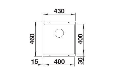 Evier 1 bassin Blanco 521332 detail 1