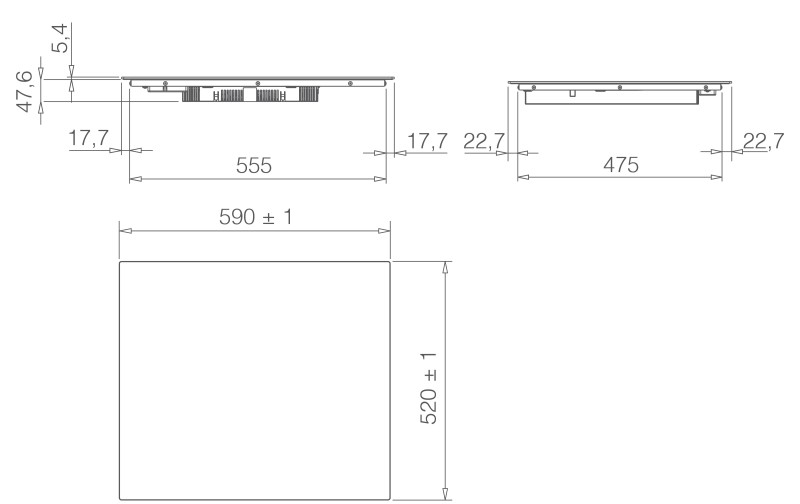 Taque de cuisson induction Elica PRF0199851 detail 1
