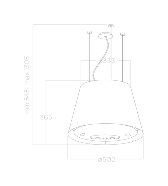 Dampkap eiland Elica PRF0119940A detail 4