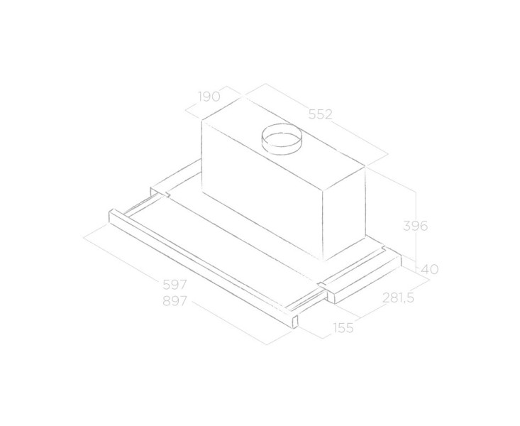 Hotte téléscopique Elica PRF0139077 detail 1