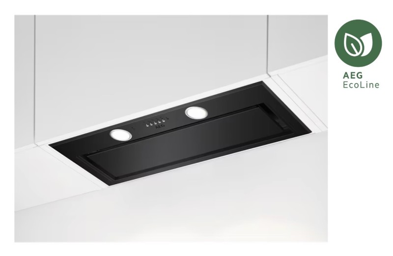Hotte groupe aspirant AEG DGE5861HR/zwart vooraanzicht