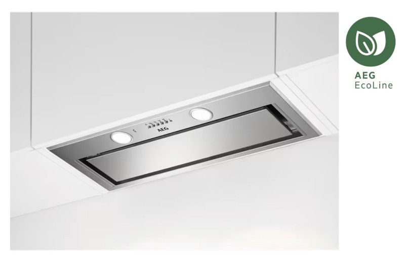 Dampkap inbouwgroep AEG DGE5861HM/inox vooraanzicht