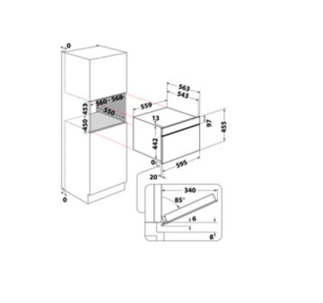 Combi : four + micro-ondes + vapeur Whirlpool WCT7A9PHTSB detail 5