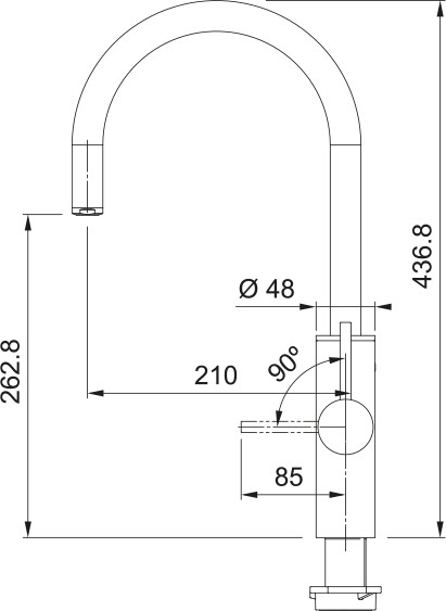 Multifunctionele kraan Franke 302287 detail 2