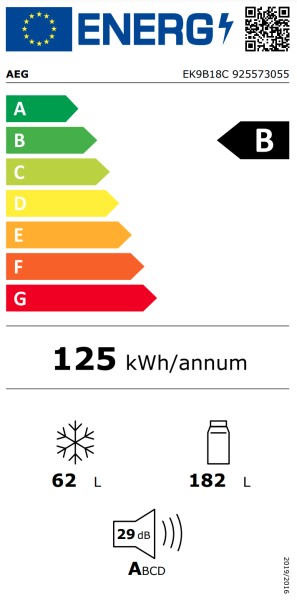 Koelvriescombinaties inbouw AEG EK9B18C detail 8