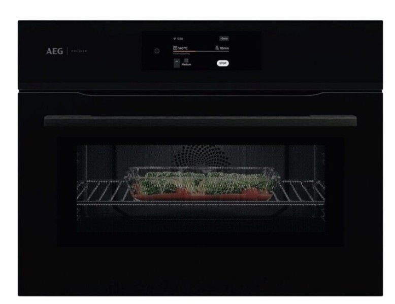 Combi : four + micro-ondes AEG CM7600B/zwart vooraanzicht