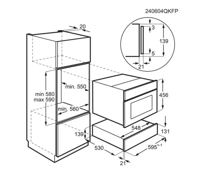 Warmhoudlade AEG CD1100T/zwart detail 4