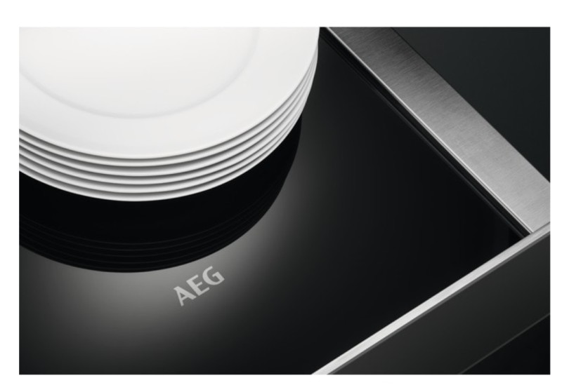 Tiroir chauffe plat AEG CD1100B/zwart detail 2