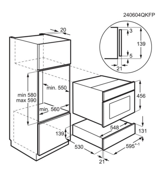 Warmhoudlade AEG CD1100B/zwart detail 3