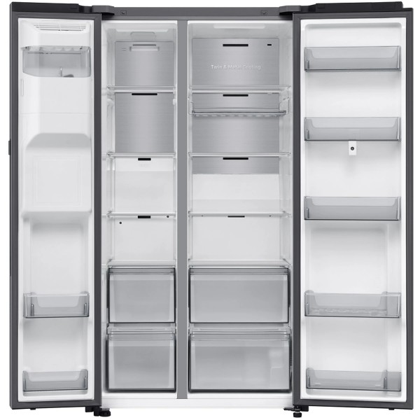 Side/Side + 3 et 4 portes Samsung RS90F66BET/inox/familyhub detail 1