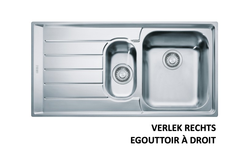 Anderhalve spoelbak Franke NEX651R1 vooraanzicht