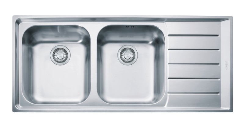 Dubbele spoelbak Franke NEX621R1 vooraanzicht