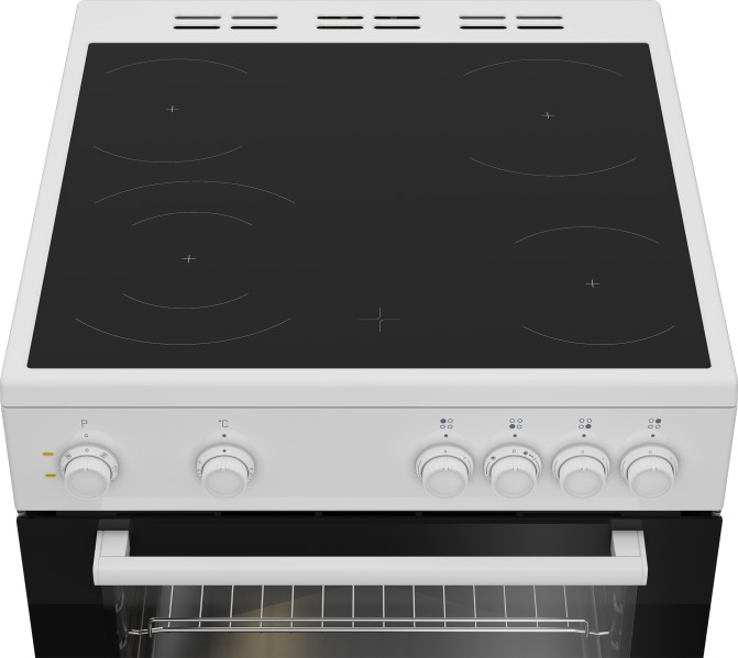 Cuisinière vitroceramique Beko FBM6701W/wit detail 2