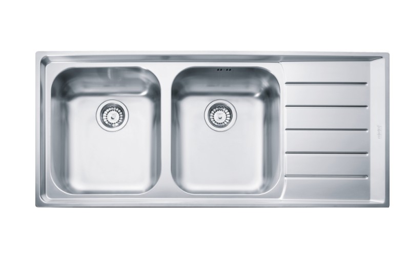 Dubbele spoelbak Franke NEX221R1 vooraanzicht