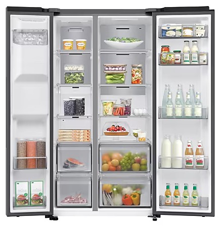 Side/Side + 3 et 4 portes Samsung RS70F66KCT/energieklasse C/inox detail 2