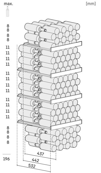 Wijnkast Liebherr WSBLI503120 detail 4