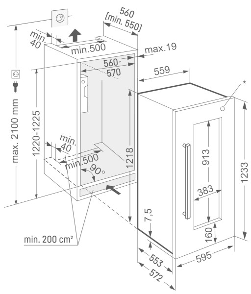 Cave à vin intégrable Liebherr EWTDF235326 detail 5