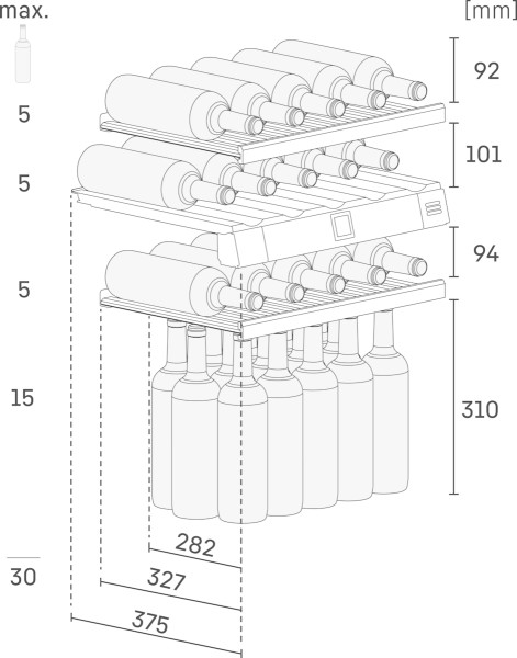 Wijnkast inbouw Liebherr EWTDF165326 detail 6