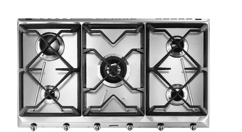 Taque de cuisson au gaz Smeg SRV596GH5 vooraanzicht