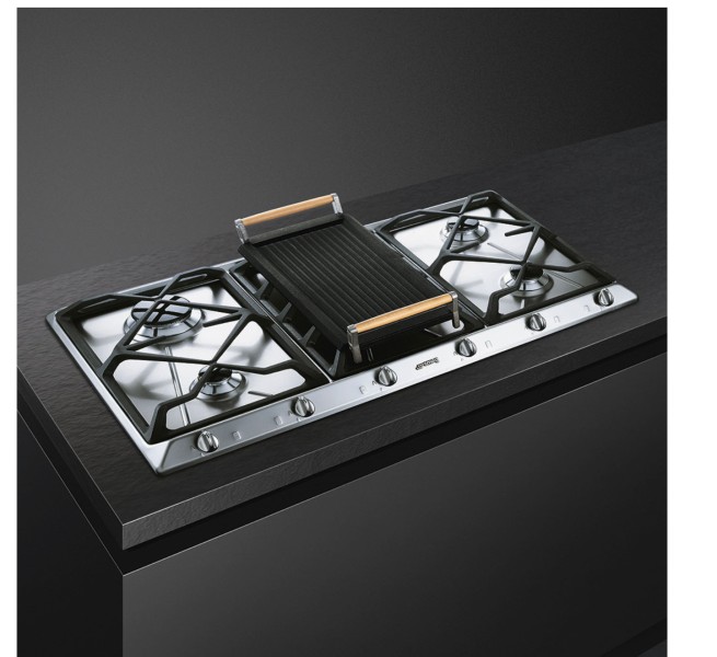Kookplaat  gas Smeg SRV596GH5 detail 1